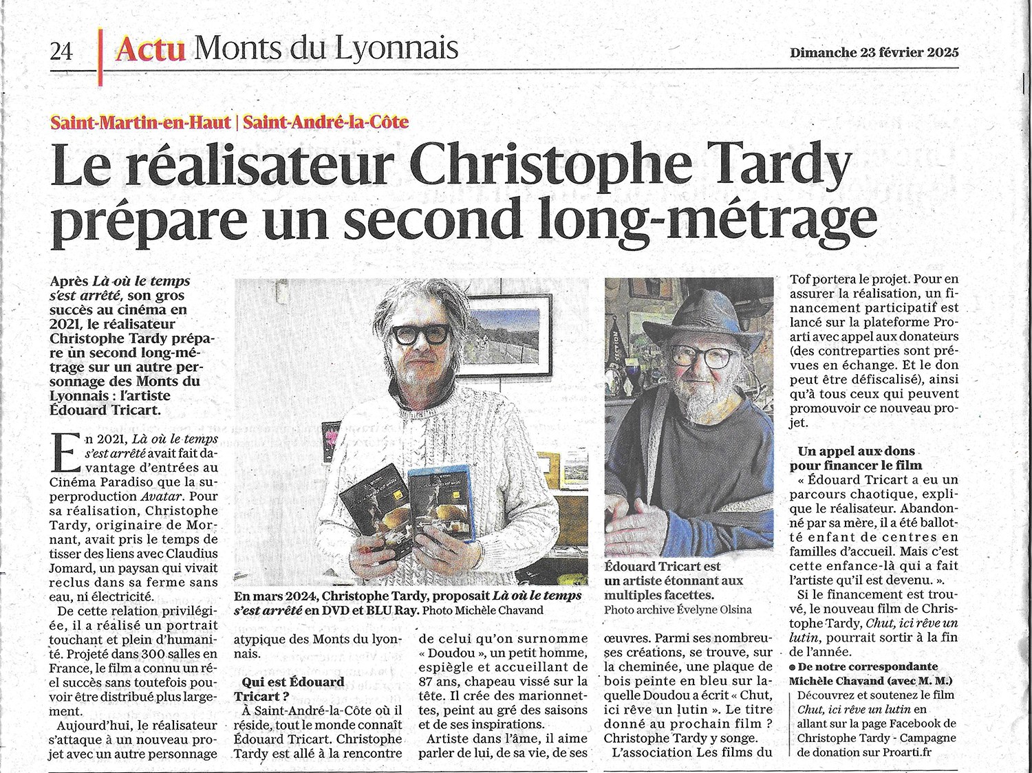 Article de presse — Chut ici rêve un lutin