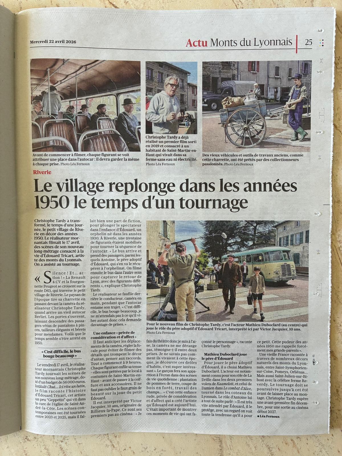 Article de presse — Chut ici rêve un lutin