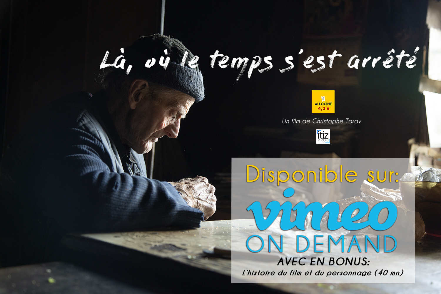 Là où le temps s'est arrêté film de Christophe Tardy disponible en VOD sur Vimeo On Demand.