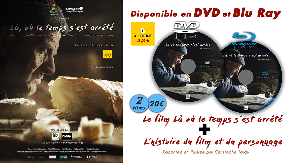 Là où le temps s'est arrêté en vente en DVD et BLU RAY film de Christophe Tardy réalisateur à Lyon et en région Auvergne Rhône alpes